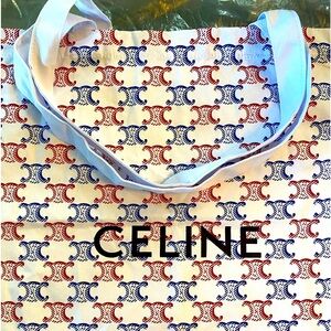 NEW IN BAG AUTHENTIC CELINE TRIOMPHE NOVELTY SHOPPING TOTE - LIMITED EDITION